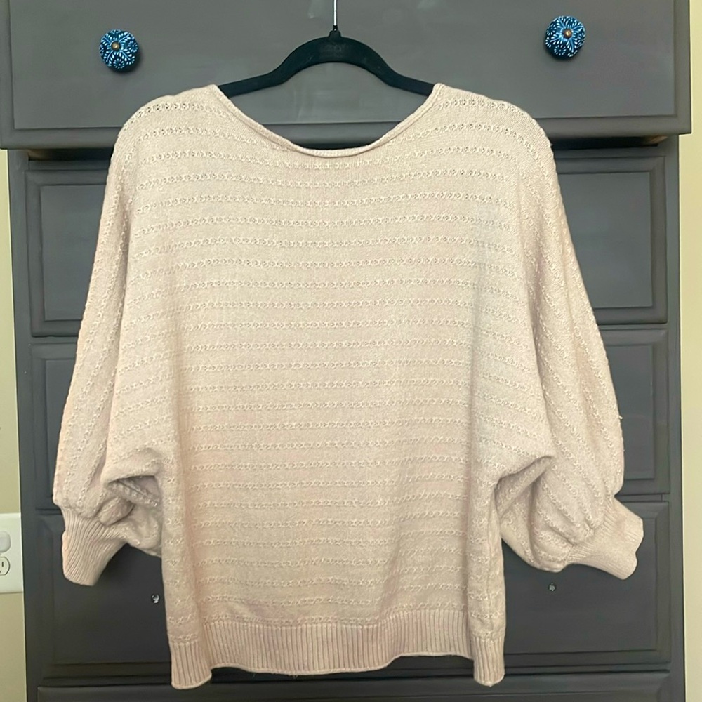 Cozy Casual Beige Dolman knit sweater